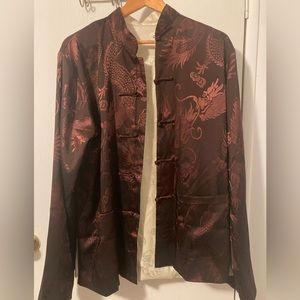Traditional Chinese reversible tang suit coat